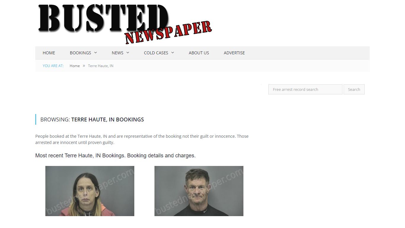 Terre Haute, IN Mugshots - BUSTEDNEWSPAPER.COM
